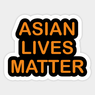 asian lives matter Sticker